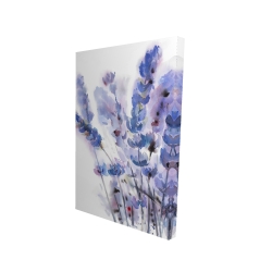 Watercolor lavender flowers