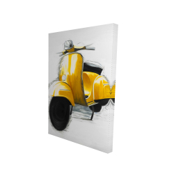 Scooter jaune italien