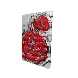 Abstract red roses