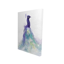 Abstract peacock in watercolor