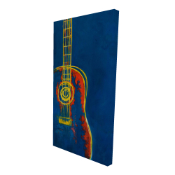 Guitare bleue abstraite et moderne