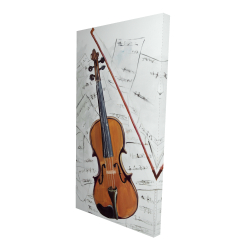 Violin on music sheet