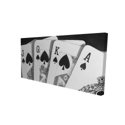 Jeu de cartes noir et blanc