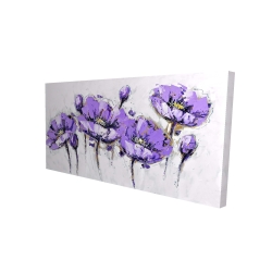 Abstract purple flowers