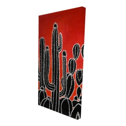 Black tall cactus