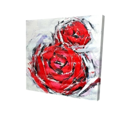 Abstract red roses