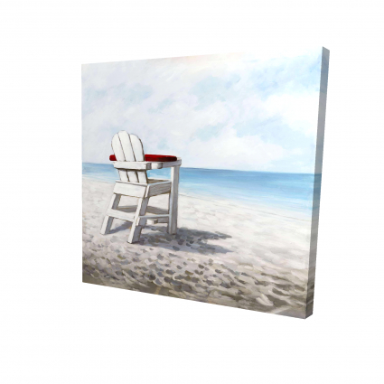 Chaise de plage blanche