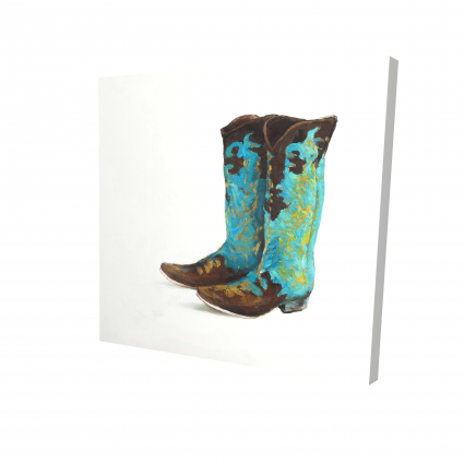 Blue cowboy boots