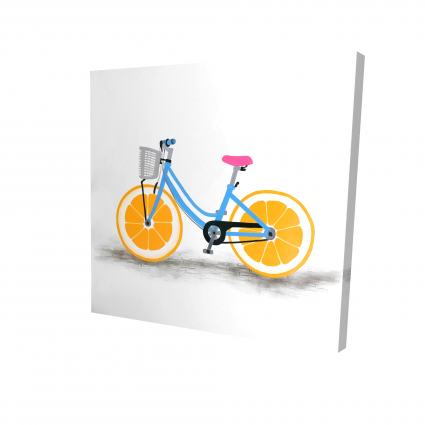 Bicyclette avec roues d'orange