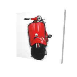 Red italian scooter