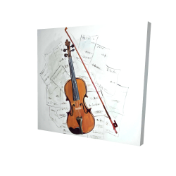 Violin on music sheet