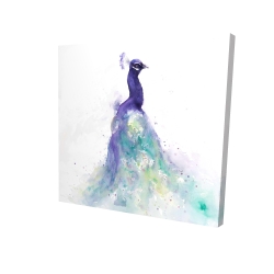 Abstract peacock in watercolor