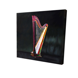 Colorful realistic harp