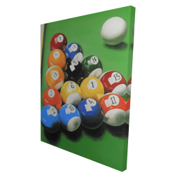 Pool table with ball formation