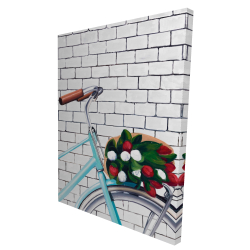 Bicyclette avec bouquet de tulipes