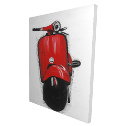 Red italian scooter