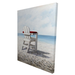 Chaise de plage blanche