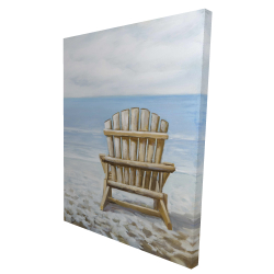 Chaise de plage en bois