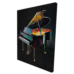 Piano réaliste coloré