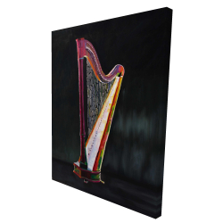 Colorful realistic harp