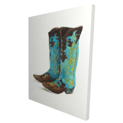 Blue cowboy boots