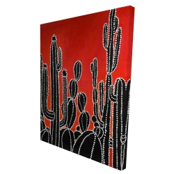 Black tall cactus