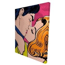 Pop art style couple