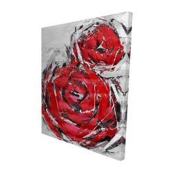 Abstract red roses