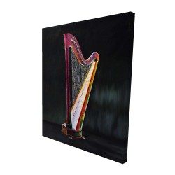 Colorful realistic harp