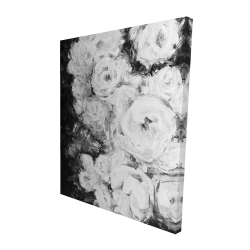 Jardin de roses monochrome