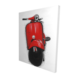 Red italian scooter