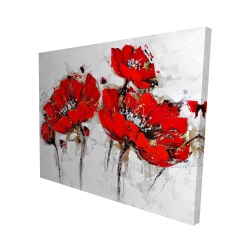 Abstract poppy flowers