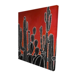 Black tall cactus