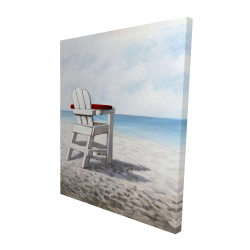 Chaise de plage blanche