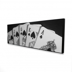 Jeu de cartes noir et blanc