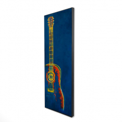 Guitare bleue abstraite et moderne