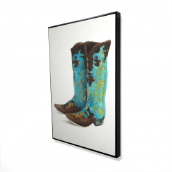 Blue cowboy boots