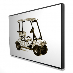 Illustration d'une voiturette de golf