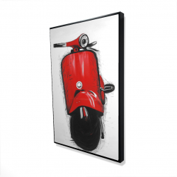 Red italian scooter