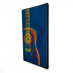 Guitare bleue abstraite et moderne