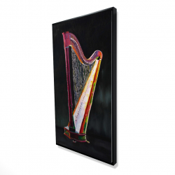 Colorful realistic harp