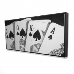 Jeu de cartes noir et blanc