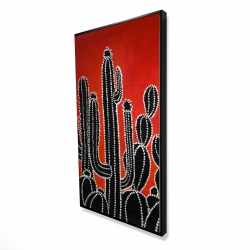 Black tall cactus