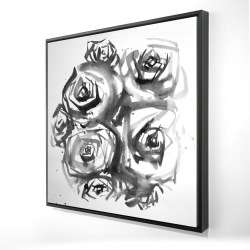 Set of abstract roses