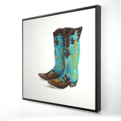 Blue cowboy boots