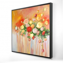 Bouquet of multicolor abstract flowers