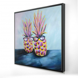 Ananas amusants avec lunettes de soleil