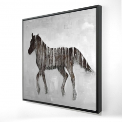 Gambading abstract horse