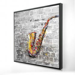 Graffiti of a saxophone