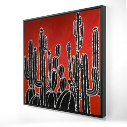 Black tall cactus